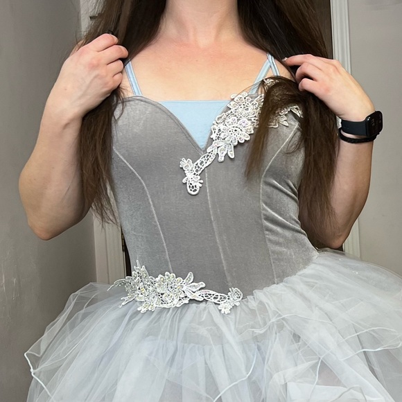 Weissman Camisole Degas Tutu Ballet Costume ‘Woodland’ Blue Size Adult Medium - Picture 9 of 11